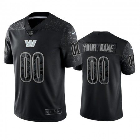 Maillot Washington Commanders Custom Noir Reflective Limited - Homme Maillot Washington Commanders Custom Noir Reflective Limited - Homme